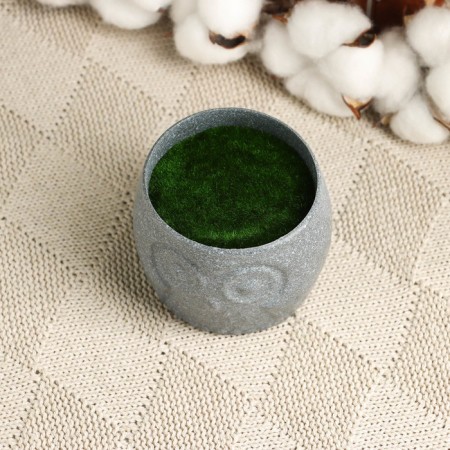 Floristic pot "Council" gray, 6.5x6.5x6cm-3