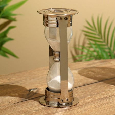 Sanding clock 19x8.5 cm, brass-3