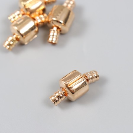 Castle metal for a bracelet with a latch, external d = 0.4 cm gold