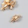 Castle metal for a bracelet with a latch, external d = 0.4 cm gold