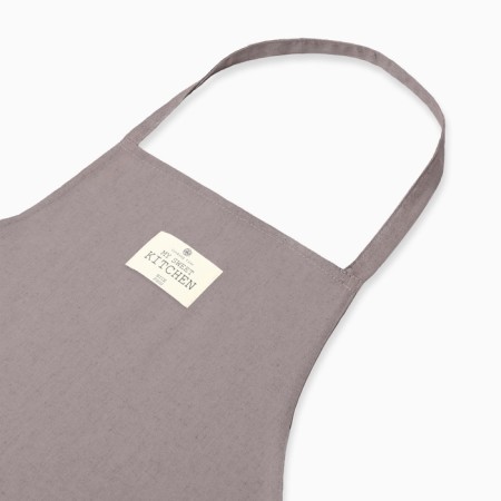 Apron Ethel ECO, centered dark gray, 60x70 cm, 70% HL, 30% flax, 190 g/m2-3