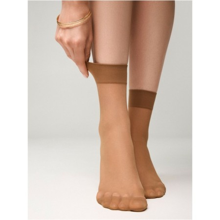 Women's socks CONTE ELEGANT TENSION 20, size 23-25, Bronz color, 2 pairs