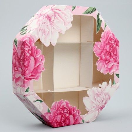 Confectionery box, packaging "Peonies", 29 x 29 x 5 cm-2
