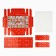Box for 12 sweets with cells "New Year's plots", 14.5 x 18.5 x 3 cm, New Year