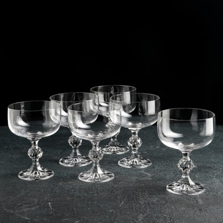 A set of glasses for champagne Bohemia Crystal "Claudia", 200 ml, 6 pcs