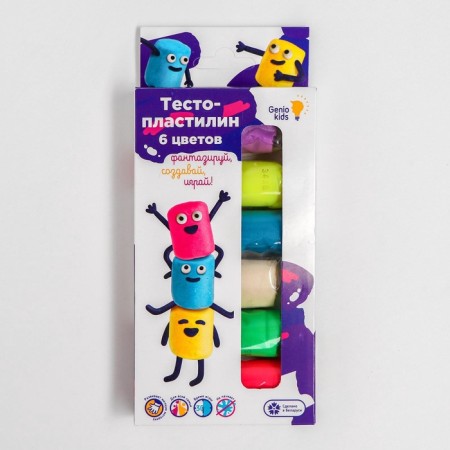 Test-plastilin, 6 colors-2