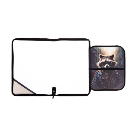 Labor folder A4, 325 x 230 x 25 mm, lightning around, folding bar, plastic, PTR-1, calligrata "raccoon"-6