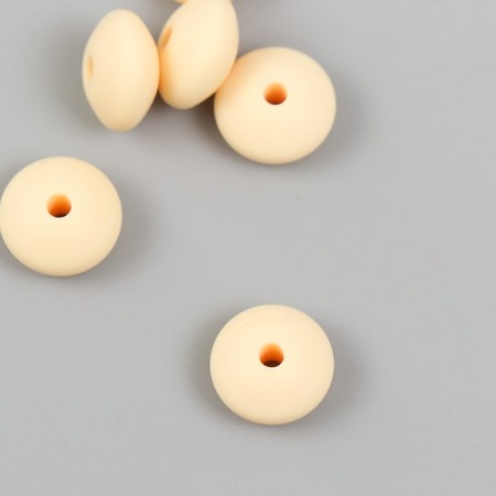 Busina silicone "flattened" light yellow d = 1.2 cm
