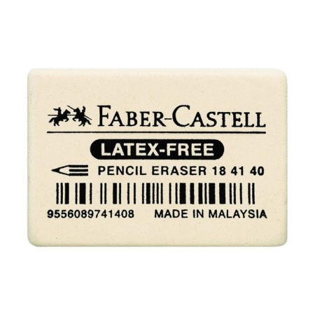 Lastik Faber-Castell rubber 7041 40x27x13, for graphite and colored pencils, white-2