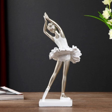 Polystone souvenir "Elegant ballerina in a white pack" 24 cm-2