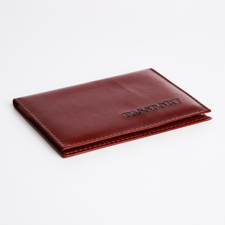 Passport cover, brown color-2