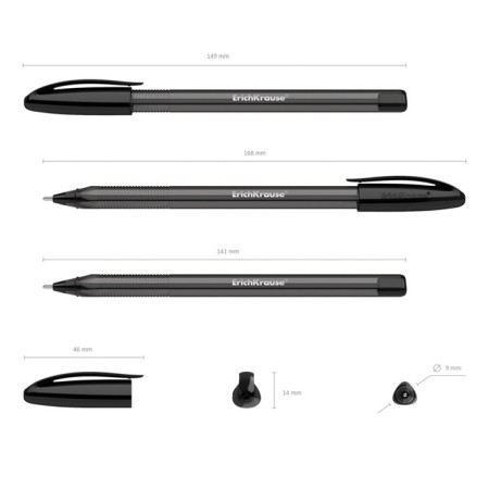 Ballic handle Erichkrause U-108 Original Stick, Node 1.0 mm, black ink black-1