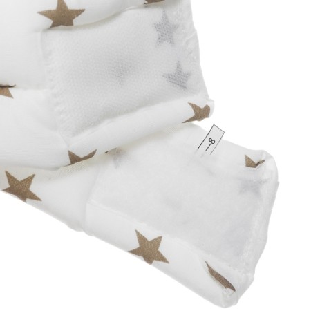 Anti -Manager hat - helmet for children, small stars, white color-4
