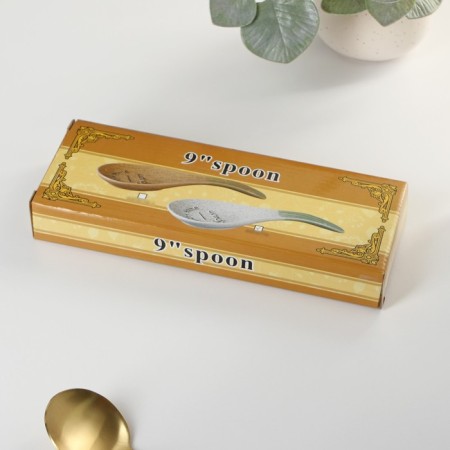Ceramic “House in the village” stand under the spoon, 23 × 8.5 × 2.5 cm-5