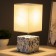 Safari table lamp E27 40W white-violet 12.5x12.5x29 cm Risalux