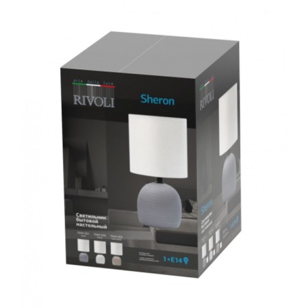 RIVOLI SHERON 1CHA14, 40 W -white ceramics with a lampshade-8