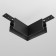 Corner Connector for the Technical Trahnical Trahnical Trahcl-41b, 10x10x5.2 cm, black color Black