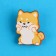Wooden icon "Corgi Lep", 2.8 x 3.5 cm