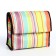 Folding bag on Velcro, 2 wheels, colorful color