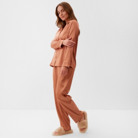 Пижама женская (рубашка и брюки) KAFTAN Terracotta р. 48-50-8