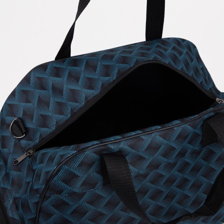 Road bag, lightning department, 2 outer pockets, long belt, blue color-2