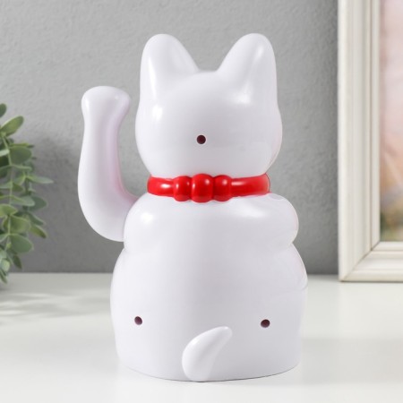 Plastic pendulum from batteries 2AA "manki-nako white" 21x14x11.3 cm-4