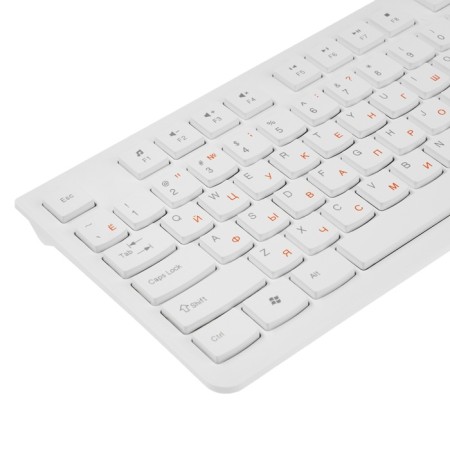 Keyboard set and mouse GKS-140 garrison, wireless, membrane, 1600 dpi, USB, white-1