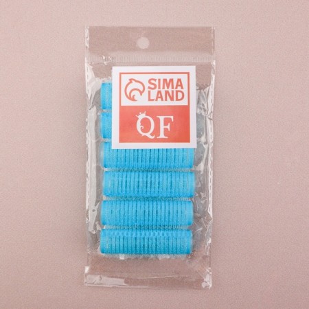 Velcro curlers, d = 1.5 cm, 6.2 cm, 6 pcs, color mix-8