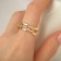 Ring "links" trend, color gold, dimensionless