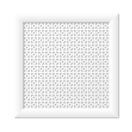 Radiator screen, damasco, white, 60x60 cm