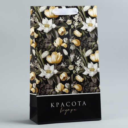 Gift package for two bottles, packaging, “beauty inside”, 35 x 20 x 9 cm-3