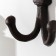 Hooks decorative cast iron "Forged peak" 16x10x4 cm