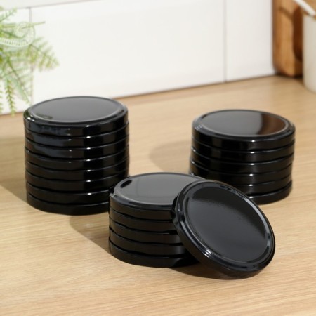 A set of conservation covers “Night”, TO-82 mm, metal, 20 pcs, black color black-4