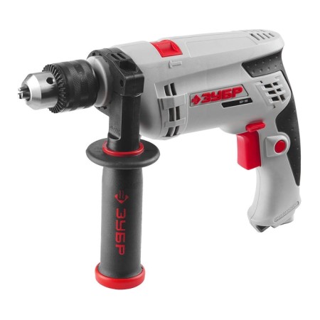 Drill "Zubrov", cartridge 13 mm, reverse 0, 0-3000 rpm, 0-48000 beats/min, 780 watts, case