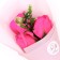 Bouquet of soap roses, fuchsia color