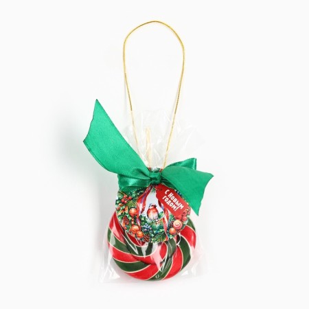 Lollipop Toy Disk "Happy New Year" Taste Cherry 30 g-3