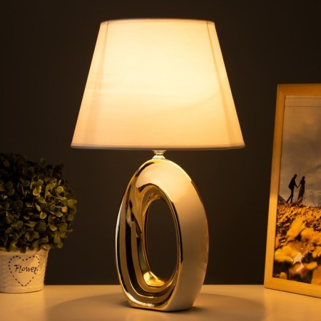 Catherine desktop E14 40W white-gold 25x25x40 cm Risalux-1