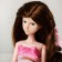 Hair for dolls "wavy with a tail" size is small, color 6