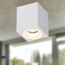 Lamp wall-flowing spot era OL46 WH, 80x80x90 mm, IP20, GU10, 12W, white color