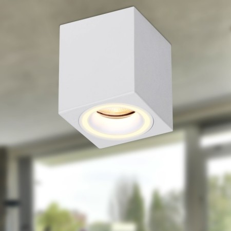 Lamp wall-flowing spot era OL46 WH, 80x80x90 mm, IP20, GU10, 12W, white color