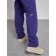 Warmed female trousers, size 50, purple color