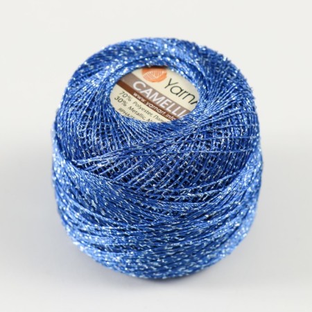 Yarn "Camelia" 70% polyester, 30% lurers 190m/25 ± 5g (428 cornflower)-1