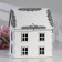 Family Bank "House No. 2", 24.5x24x28 cm, white-serebro
