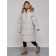 Coat insulated winter female, size 50, light-gray color