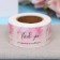 Stickers in the roll "thank", 250 pcs, 2.5 x 3.8 cm