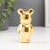Souvenir Ceramics "Bear" gold 5x4x10 cm