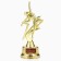 Award figure "For high achievements", gold, plastic, 21.5 x 7.5 cm