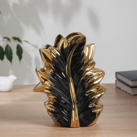 VAZ Coramics Table "Bjorn" 25x18 cm, black-golden