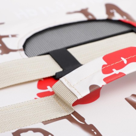 Bag - Animal Carriage "Love", size m, white, 45 x 21 x 27 cm,-8