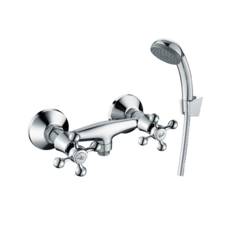 Decoroom DR54055 shower mixer, two -wound, without spout, watering can, chrome